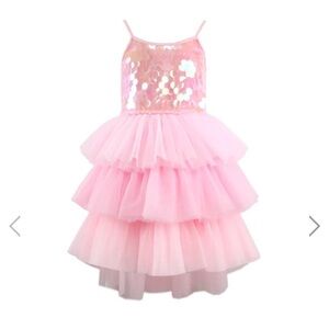 Lola + the boys ROSE MAGIC PAILLETTE DRESS